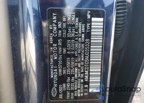 2022 Genesis Gv70 Base из США, поврежденный, VIN KMUMCDTC5NU035328